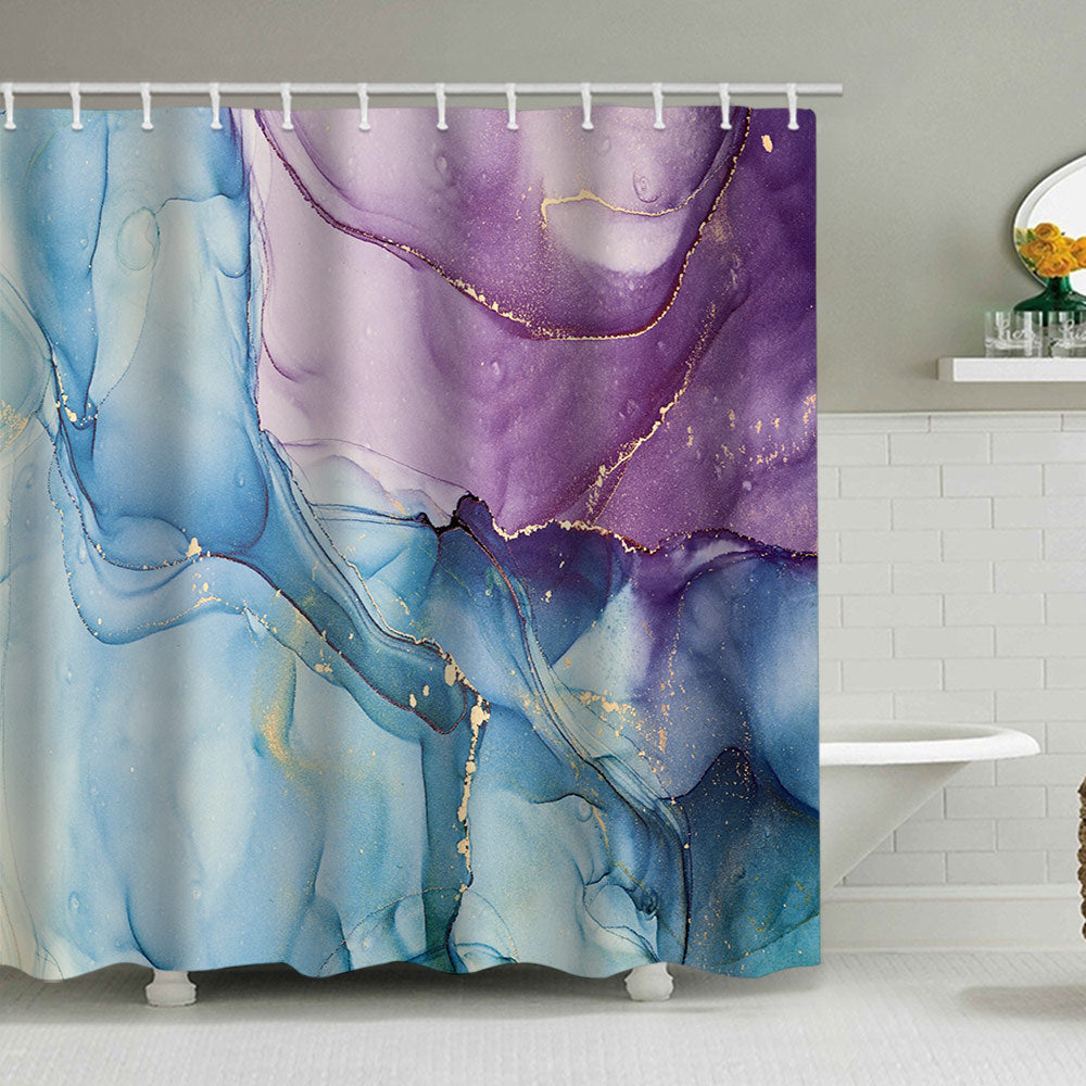 Artistic Marble Design Shower Curtain Kalsten