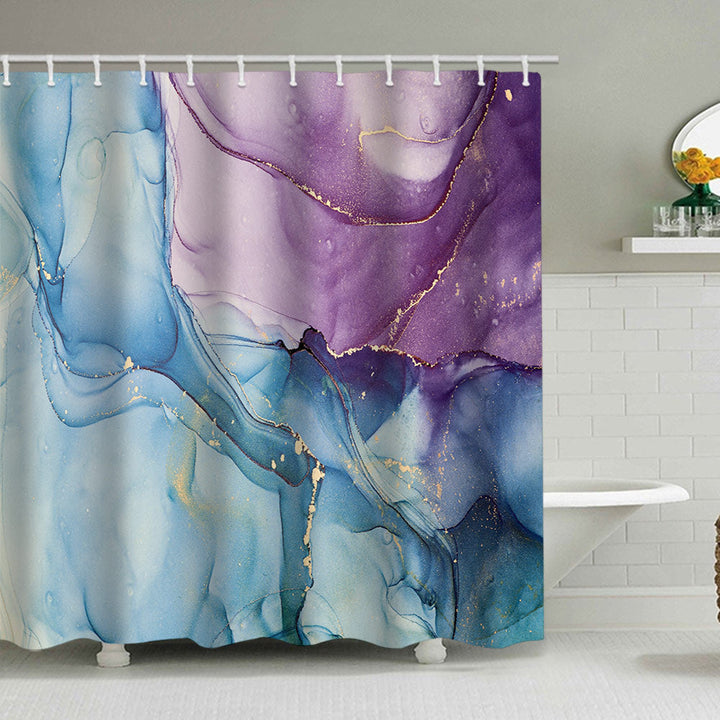 Artistic Marble Design Shower Curtain Kalsten
