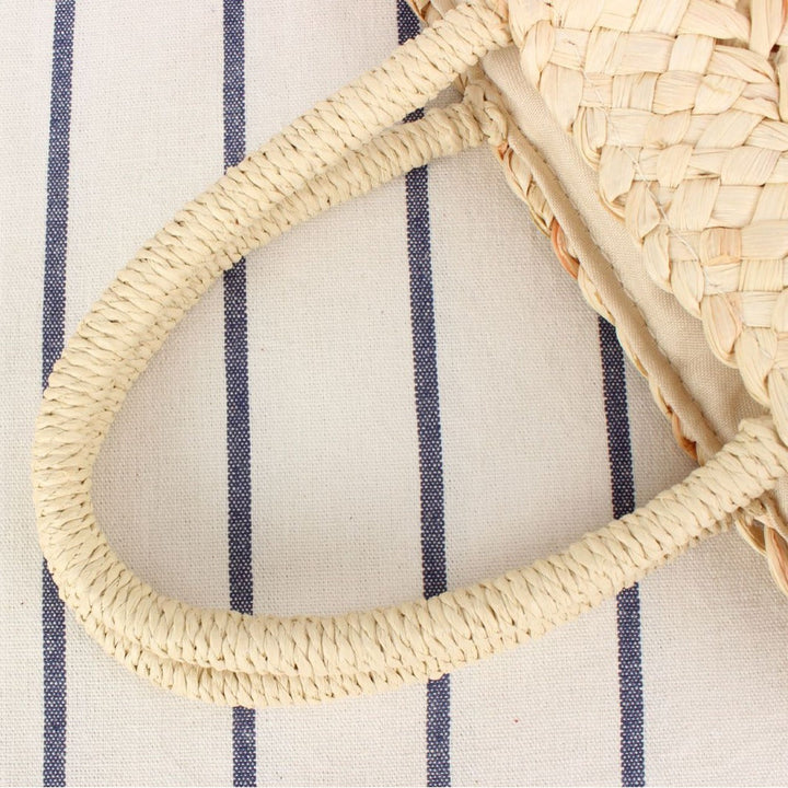 Braided Bast Tote Bag with Unusual Design Kalsten