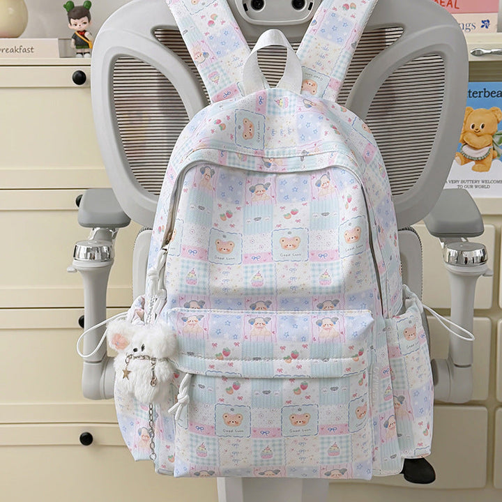 Cute Cartoon-Patterned School Backpack