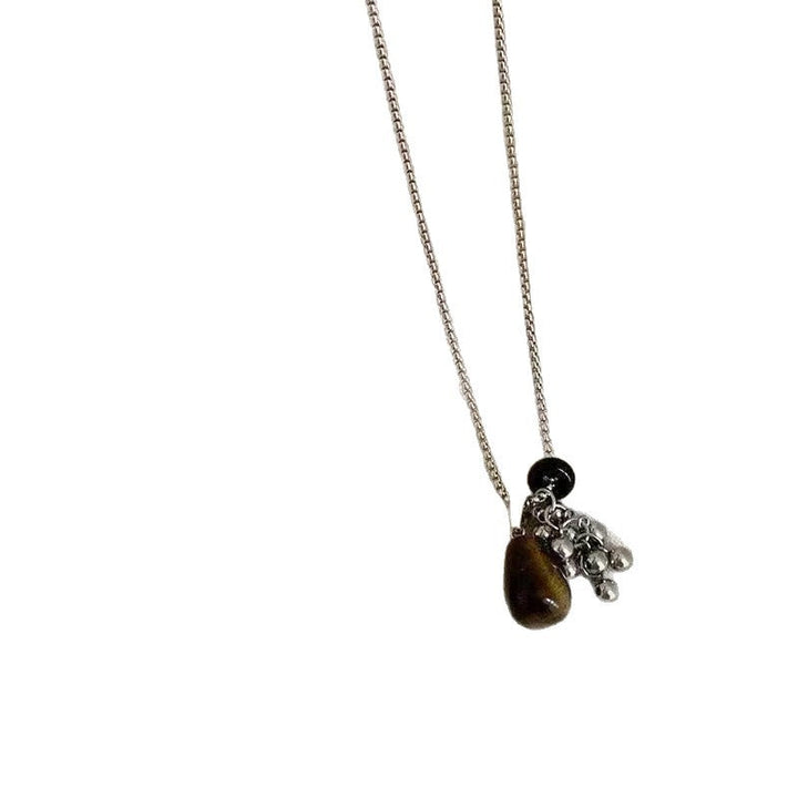 Bohemian Pendant Necklace with Gemstone Charm Kalsten