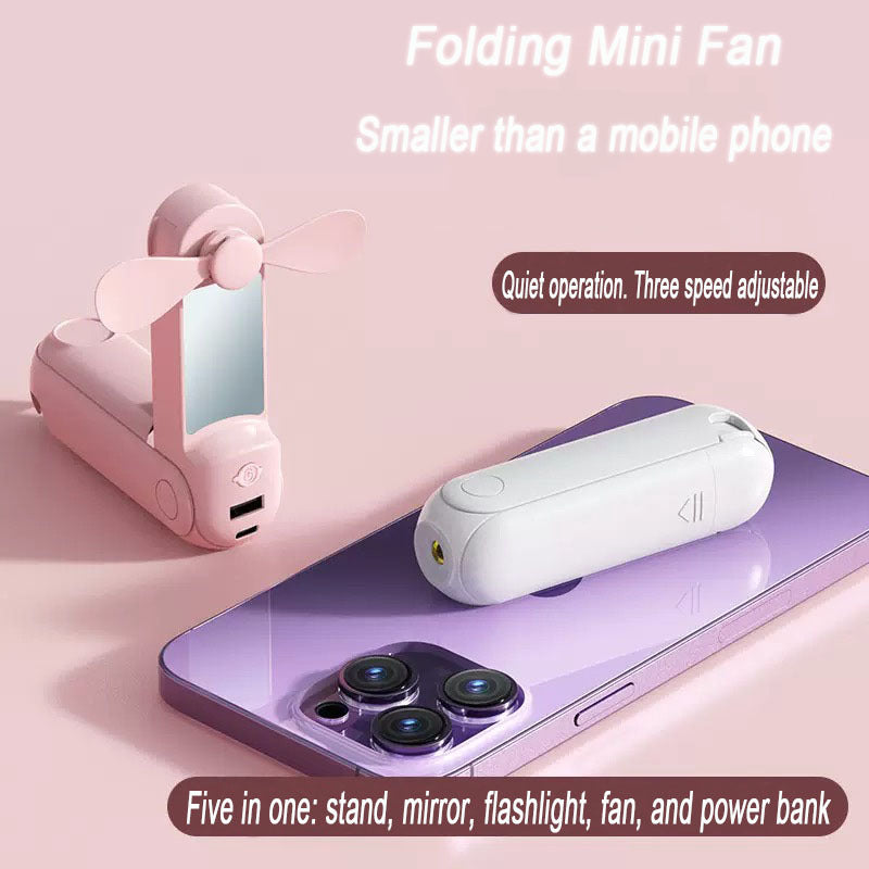 Women Portable USB Fan with Flexible Mount Kalsten