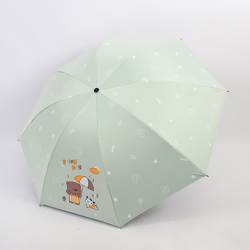 Women’s Folding Umbrella with Playful Animal Design Kalsten