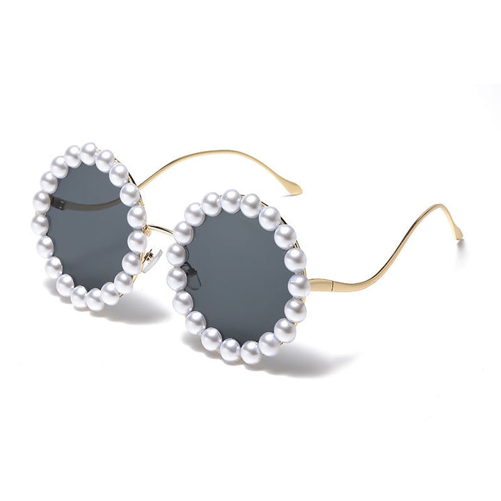 Women elegant oversized sunglasses with stylish transparent frame Kalsten