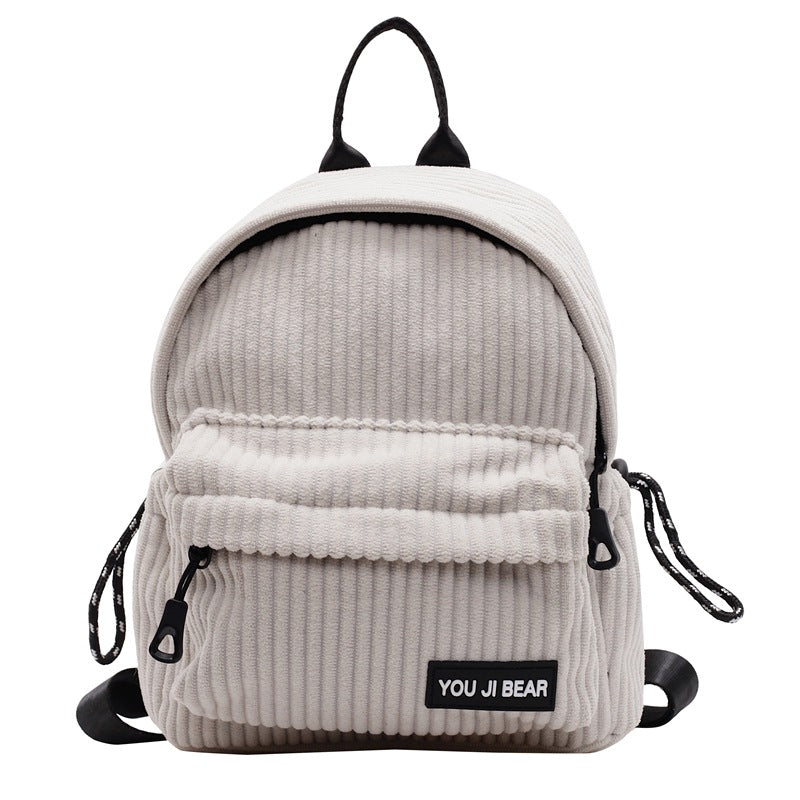 Corduroy Compact School Backpack Kalsten