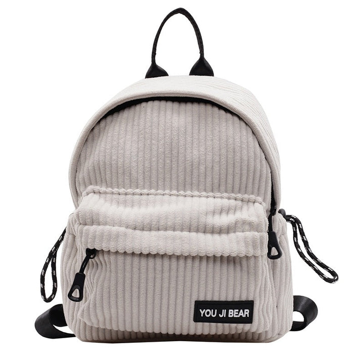 Corduroy Compact School Backpack Kalsten