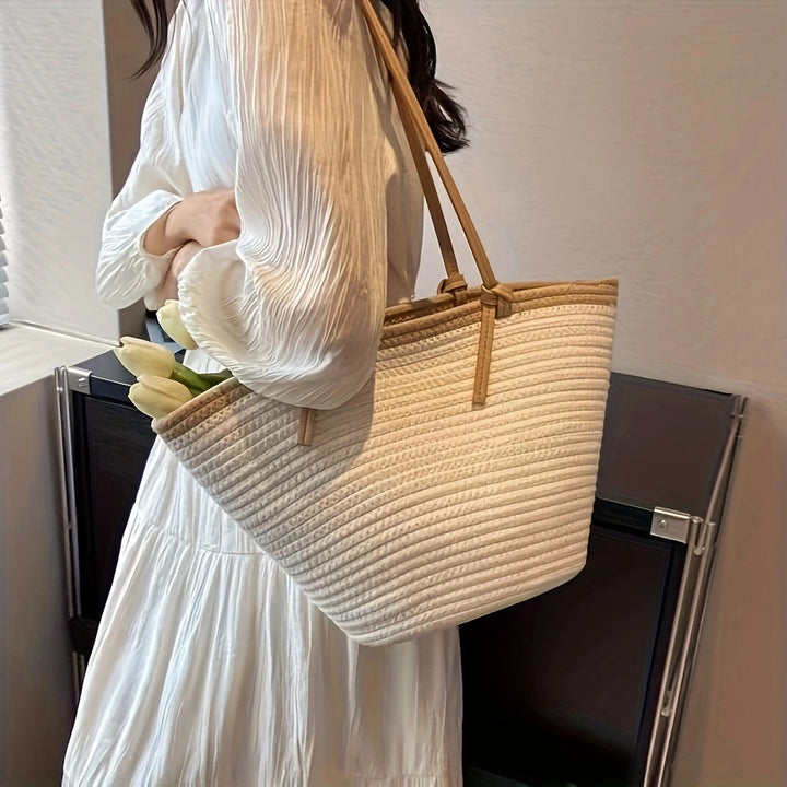 Beach bag with braided structure Kalsten