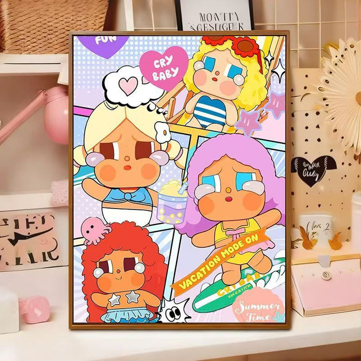 Playful Cartoon Illustration Wall Art Kalsten
