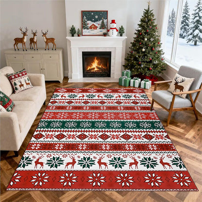 Christmas-Themed Decorative Area Rug Acalora