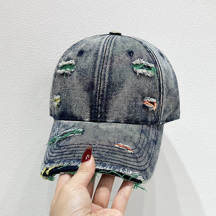Women's Distressed Denim Baseball Cap Kalsten   1784084142