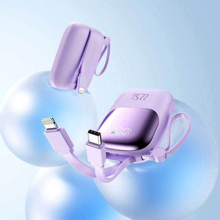 Portable power bank with integrated charging port and LED display Kalsten