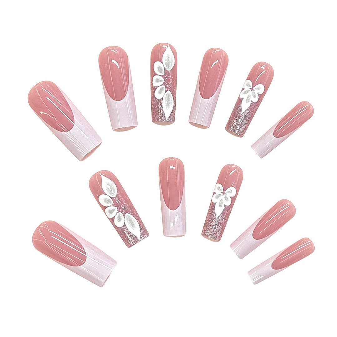 Elegant Floral Design Press-On Nails Kalsten