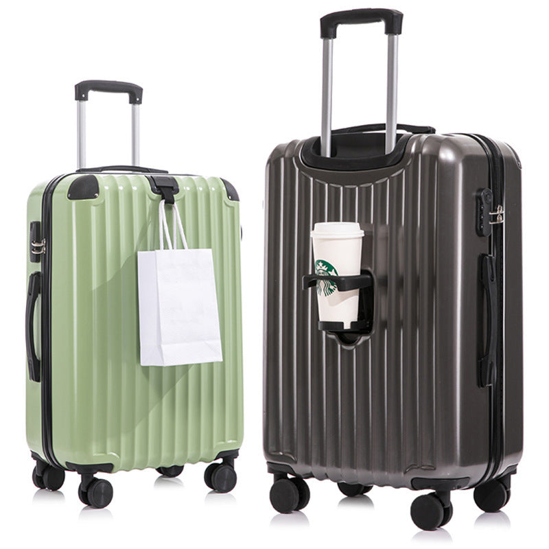 Unisex Innovative Hard-Shell Spinner Luggage with Integrated Cup Holder Kalsten
