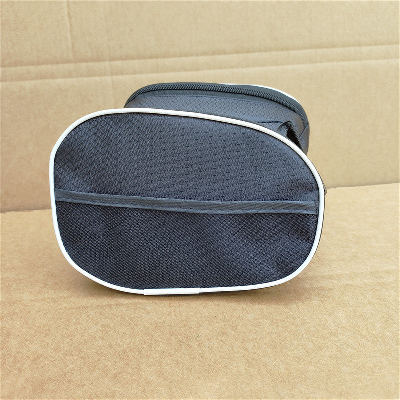 compact waterproof bicycle handlebar storage bag with quick-release straps and mesh organizer Kalsten