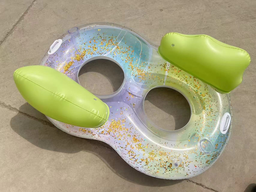 Women's Inflatable Comfort Pool Lounger with View Window Kalsten