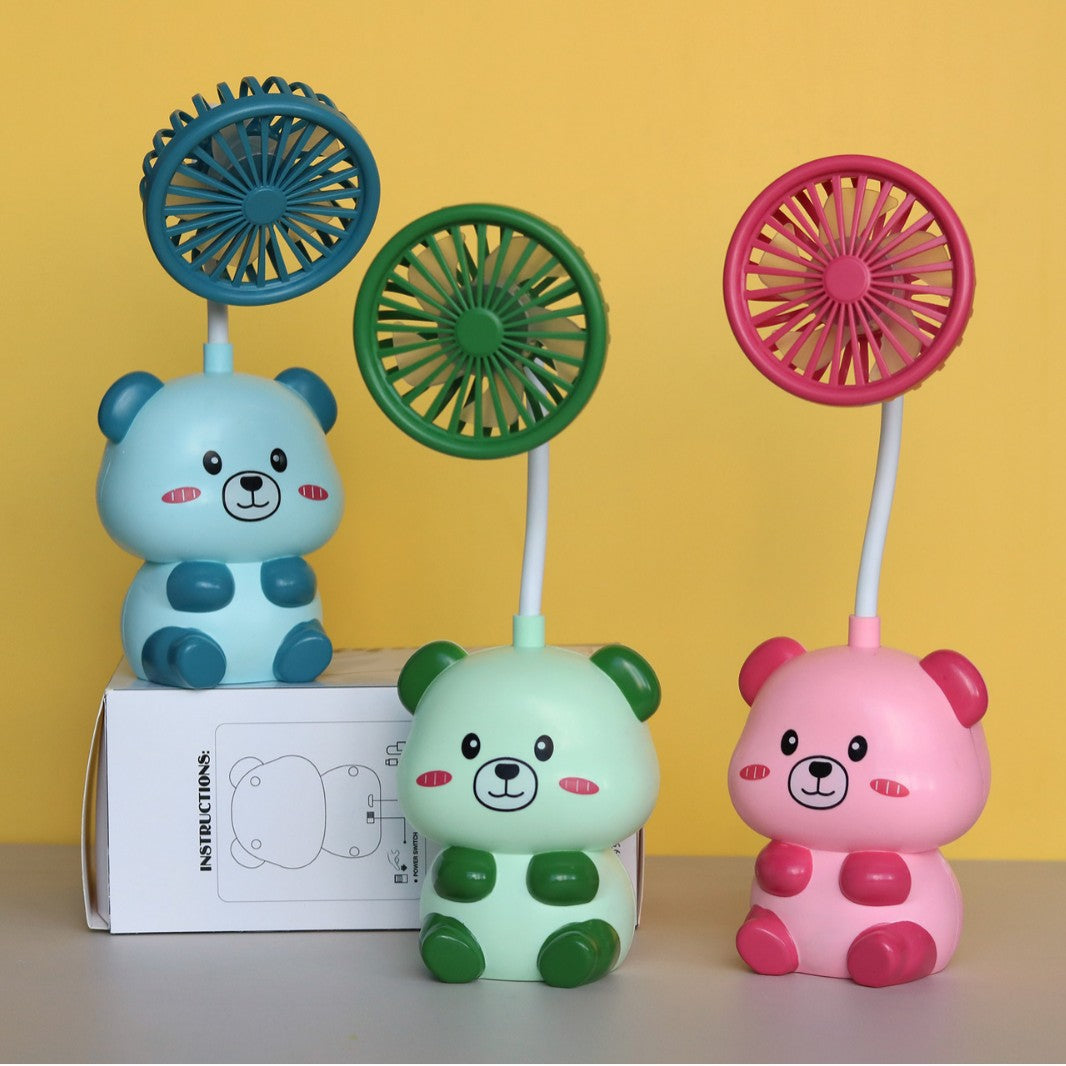 Unisex Cute Mini Hand Fan with Flexible Head Kalsten
