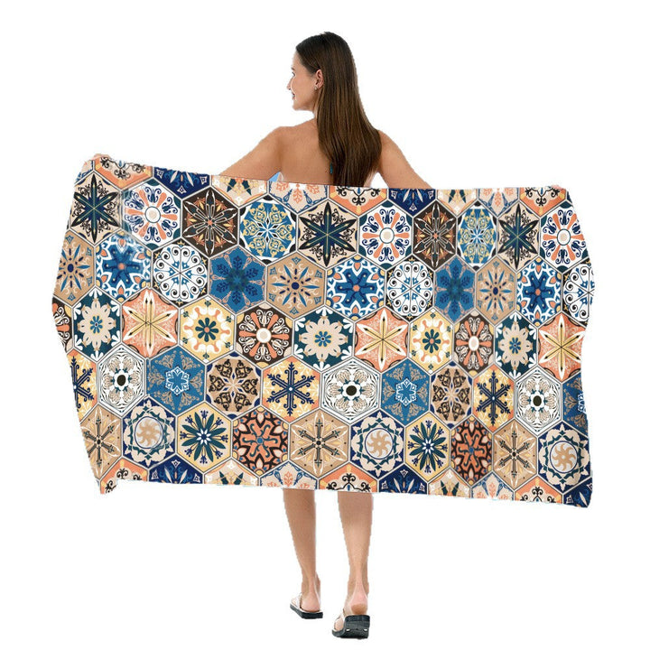 Beach towel with exclusive geometric pattern Kalsten