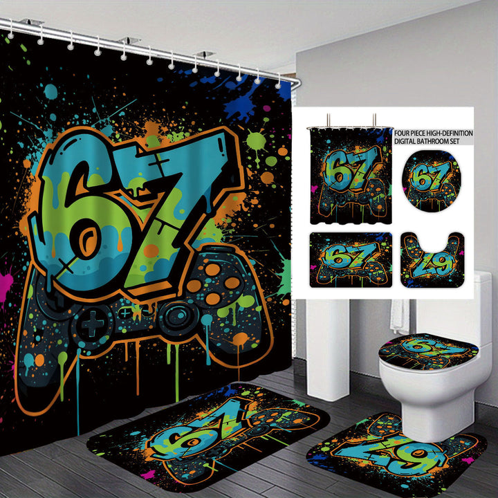 Colorful Dessert-Themed Bathroom Set Kalsten