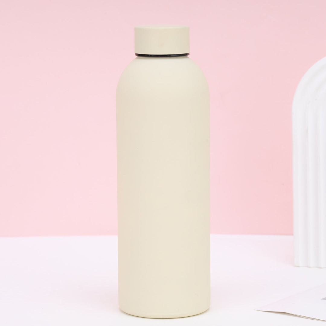 Unisex nan vacuum-insulated stainless steel drinking bottle with soft-touch surface and leak-proof screw cap Kalsten