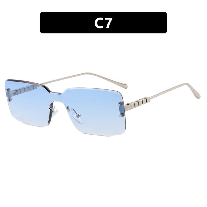 Women's modern rectangular sunglasses with stylish metal frame Kalsten