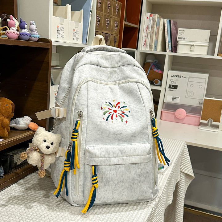 Backpack with Colorful Decorations and Innovative Compartments Kalsten