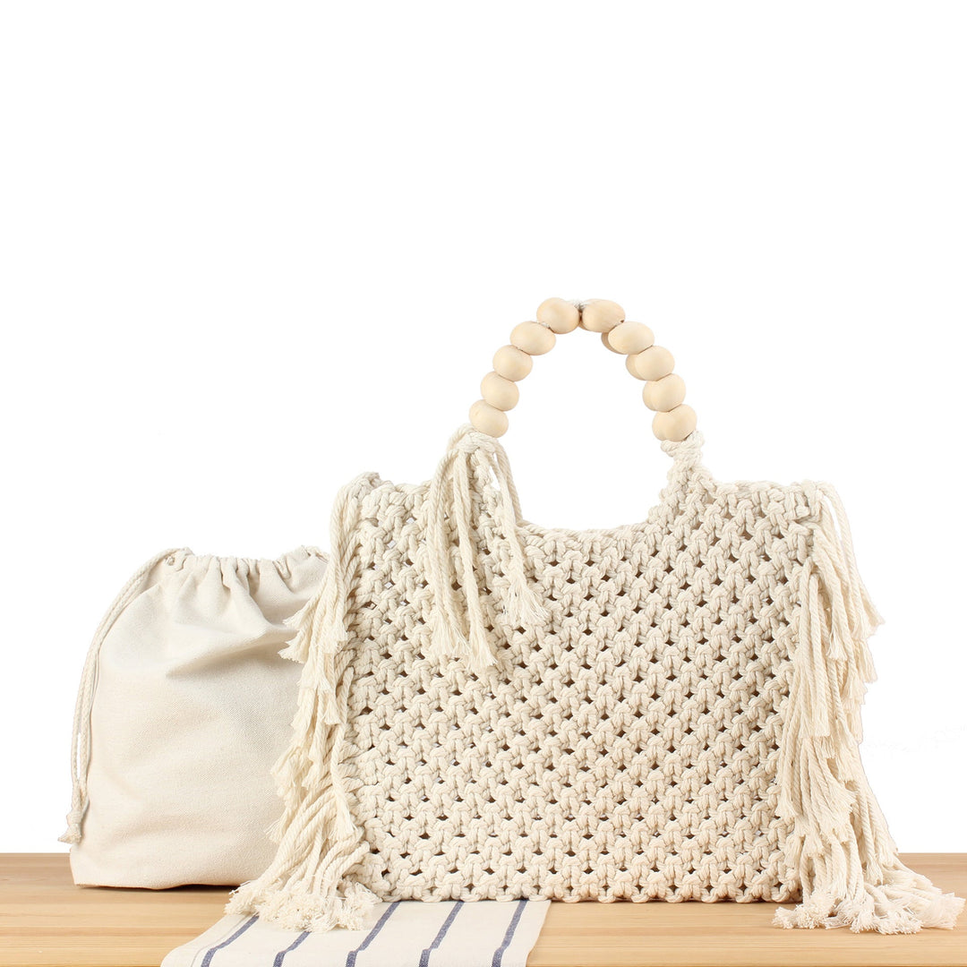 Creative crochet handbag with decorative fringes Kalsten