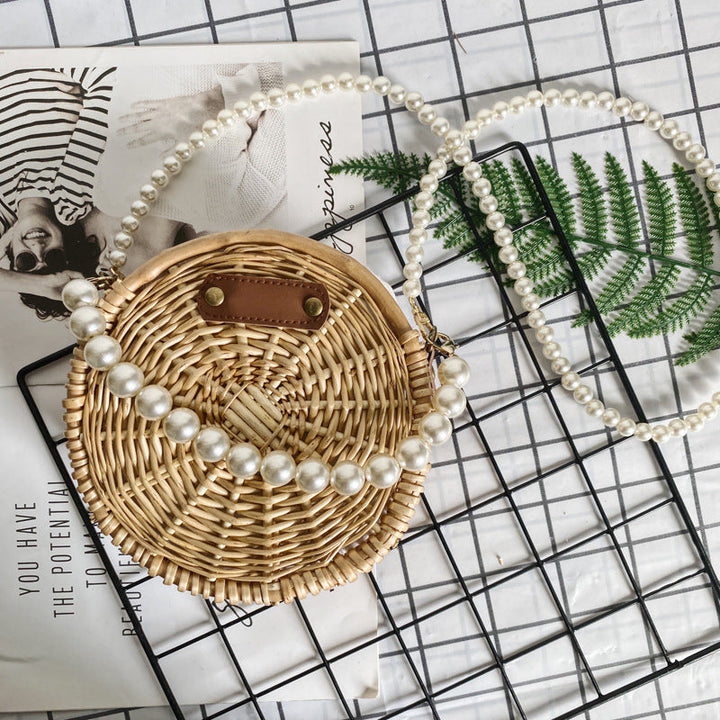 Women's Pearl Necklace Basket Bag Kalsten