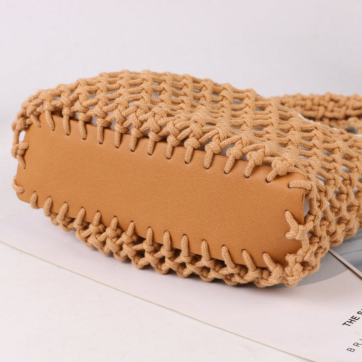 Hand-knotted tote bag made of natural cotton Kalsten