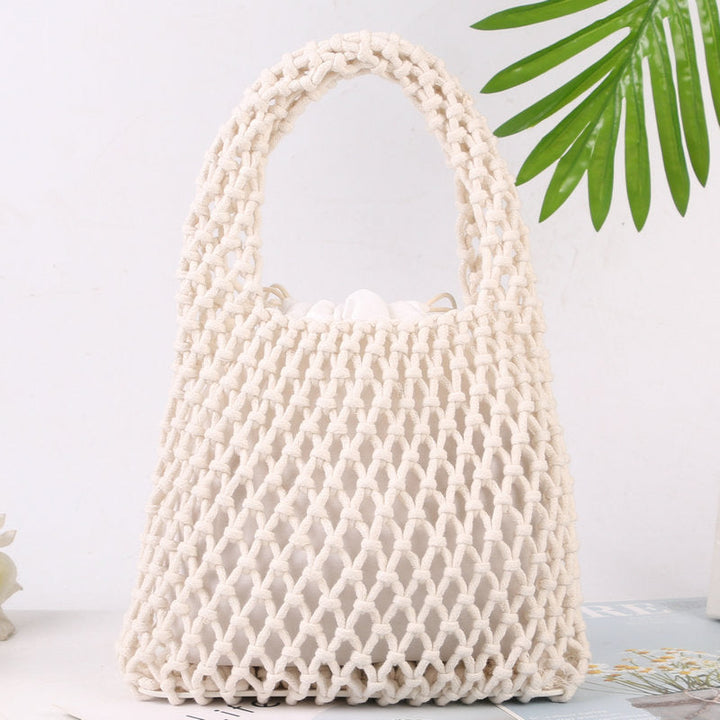 Hand-knotted tote bag made of natural cotton Kalsten