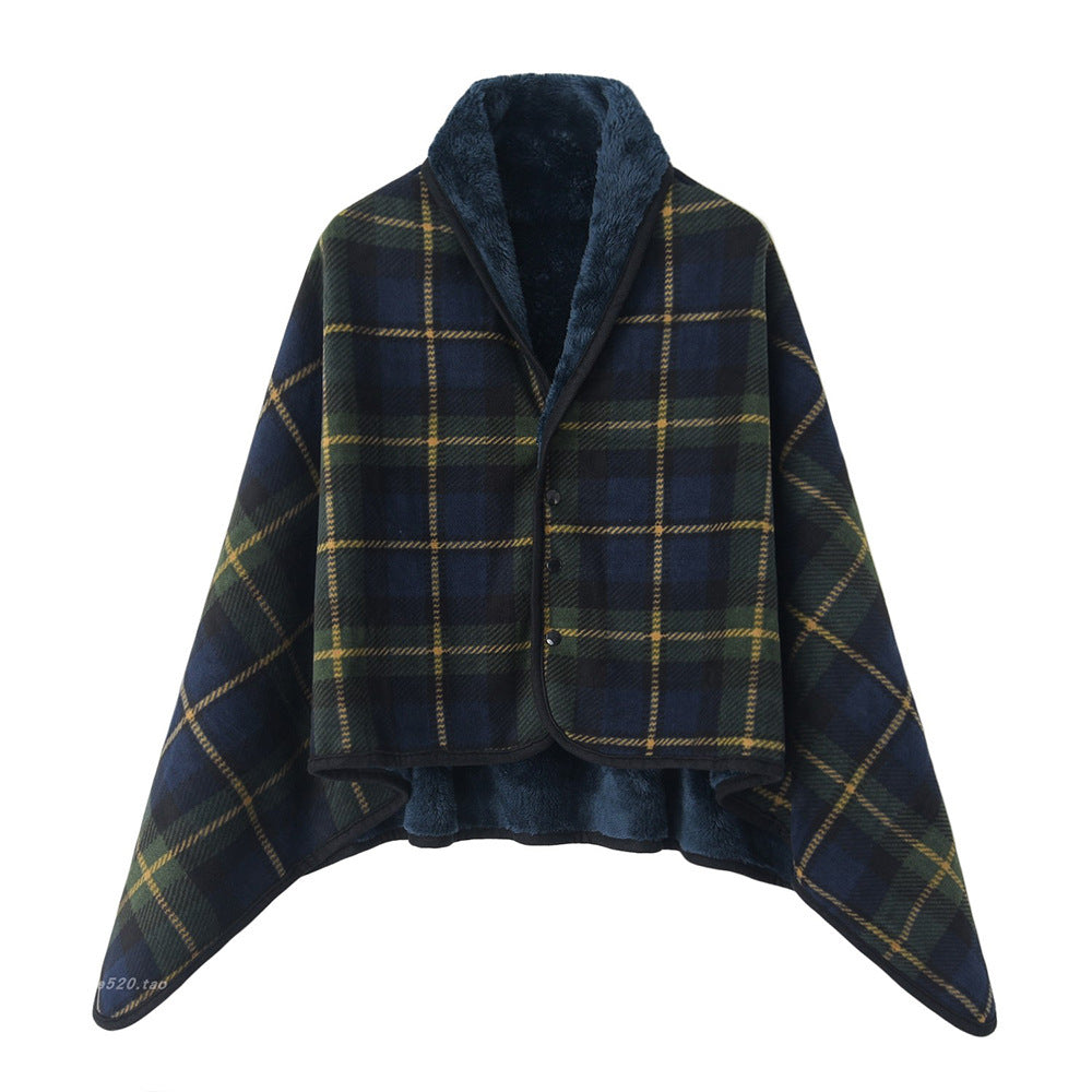Ladies' wrap blanket made of cozy wool blend Kalsten