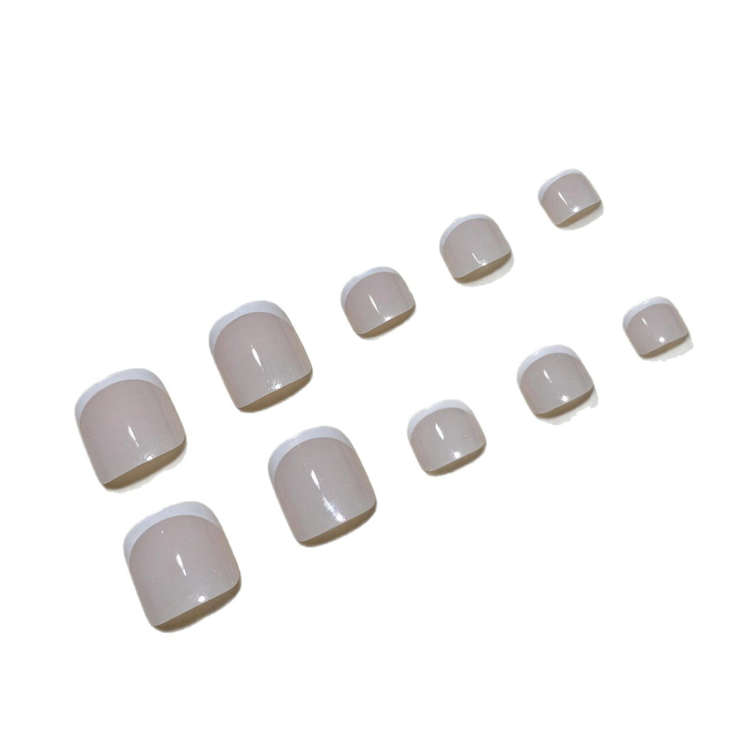 Elegant French Tip Pedicure Kit Kalsten