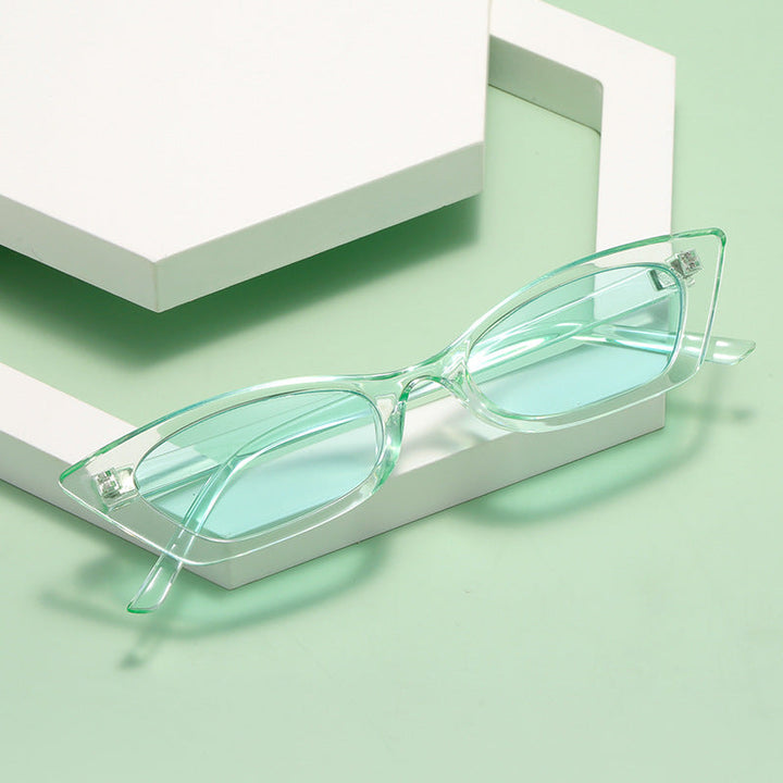 Women's fashionable cat-eye sunglasses with transparent frame Kalsten