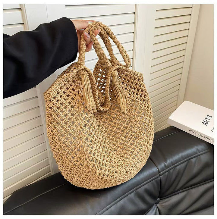 Handbag with Modern Macrame Structure Kalsten