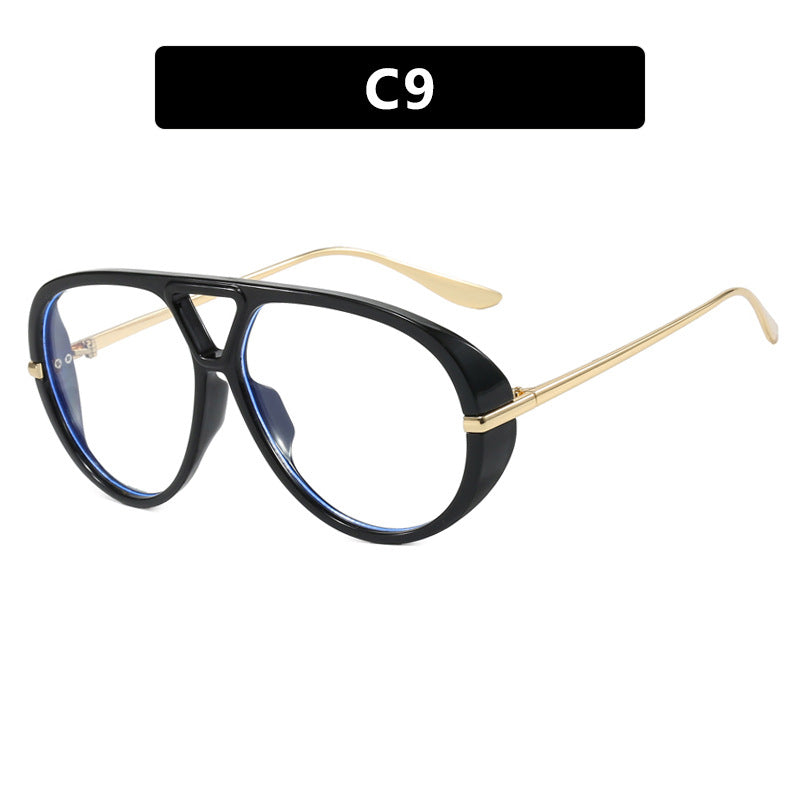 Women's oversized sunglasses with elegant plastic frame and mirrored lenses Kalsten