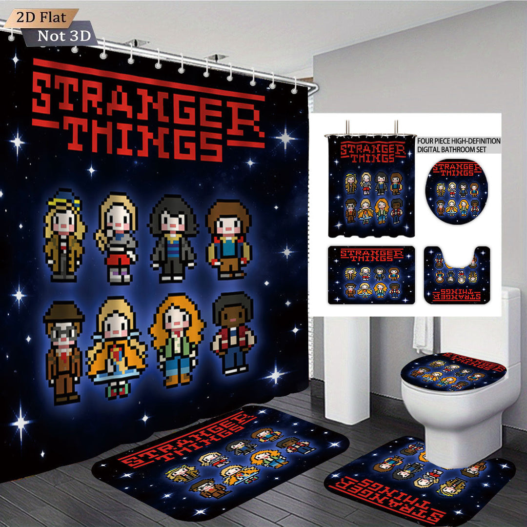 Stranger Things Adventure-Themed Digital Bathroom Set Kalsten