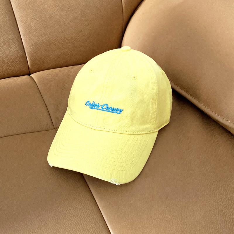 Women's Casual Distressed Cotton Baseball Cap Kalsten