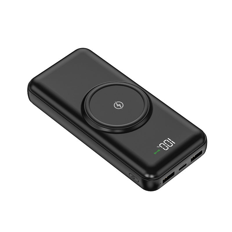 Portable power bank with wireless fast charging function and intelligent charge indicator Kalsten