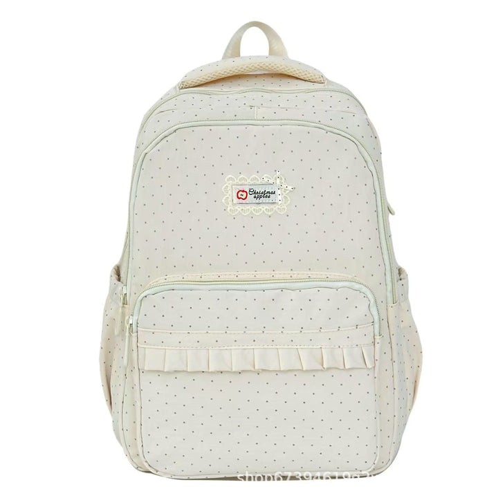 Stylish Polka Dot Ruffled Backpack Kalsten