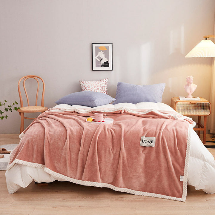 Women's Fluffy Cuddle Blanket with Playful Cloud Pattern Kalsten