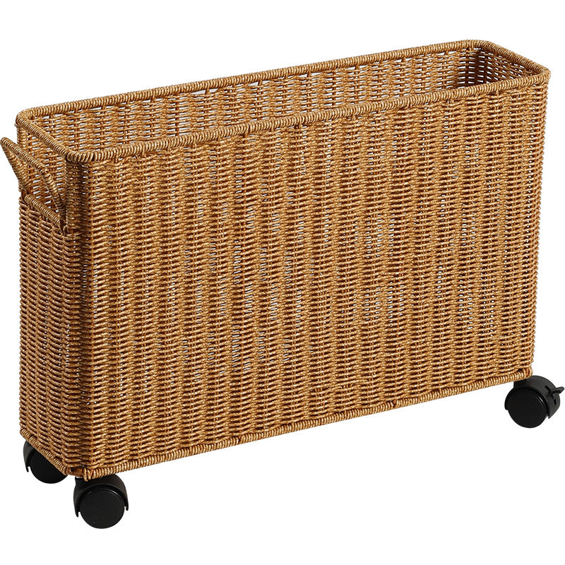 Multi-Functional Woven Storage Cart with Wheels Kalsten