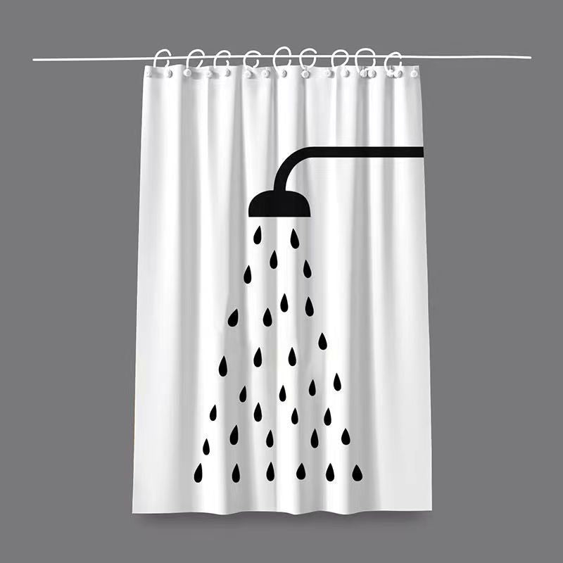 Artistic Cat-Themed Shower Curtain Kalsten