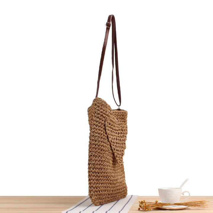 Beach bag with handwoven design Kalsten
