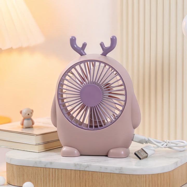 Ladies handheld fan with cute animal design Kalsten