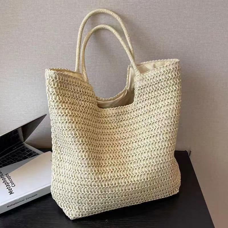 Handcrafted natural fiber tote bag Kalsten