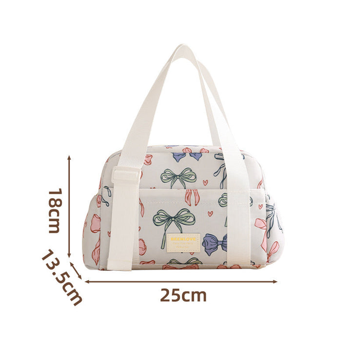 Insulated Lunch Tote with Cute Bow Design Kalsten