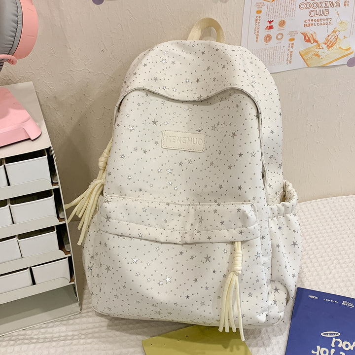 Star-Print Casual School Backpack Kalsten