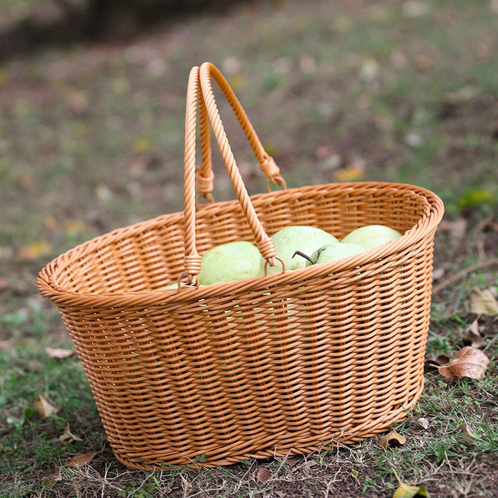Unisex Handcrafted Basket with Sturdy Handles Kalsten