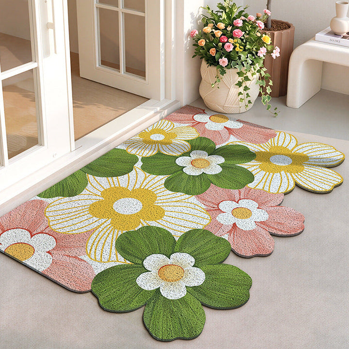 Floral Patterned Indoor Area Mat Kalsten