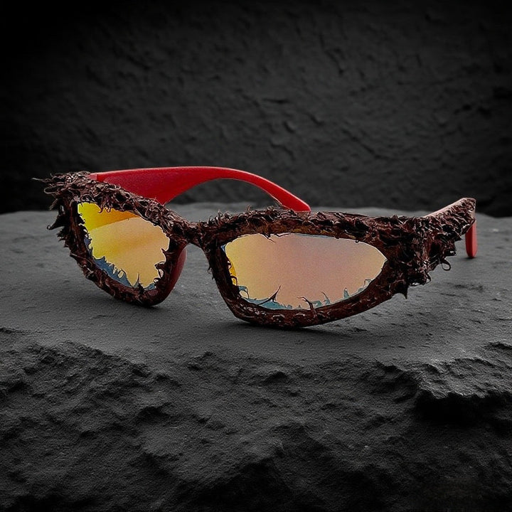 Women's sporty sunglasses with innovative, artistic frame Kalsten