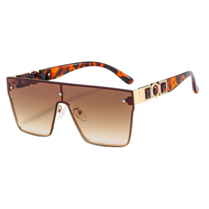 Women's oversized transparent sunglasses with fashionable frame Kalsten